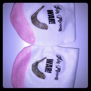 "This Means War" Christian Women Socks